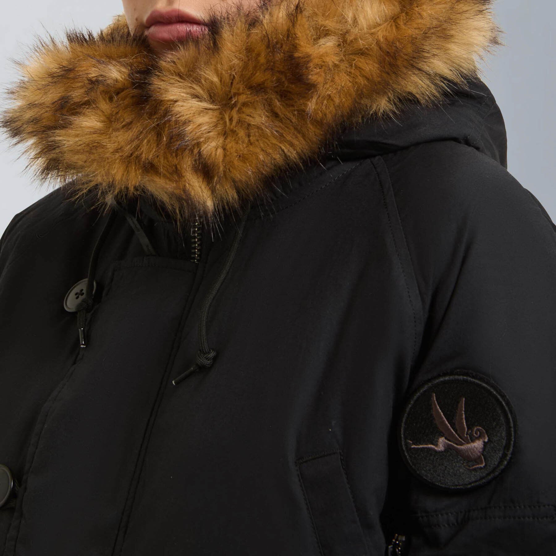 ジャケット・アウター SPIEWAK N-3B Vintage Spiewak N-3B Parka Fur Hooded Military Coat Flight Jacket